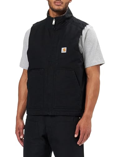 ben　CARHARTT　104277　モックネックベスト　ブラック　S 104277 Carhartt Men's - Mock Neck Sherpa-lined Vest - Black – Go